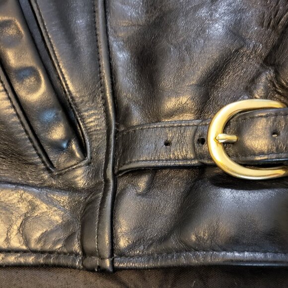 Vanson Men's Black Leather Motorcycle Jacket sz 42 - Picture 14 of 16